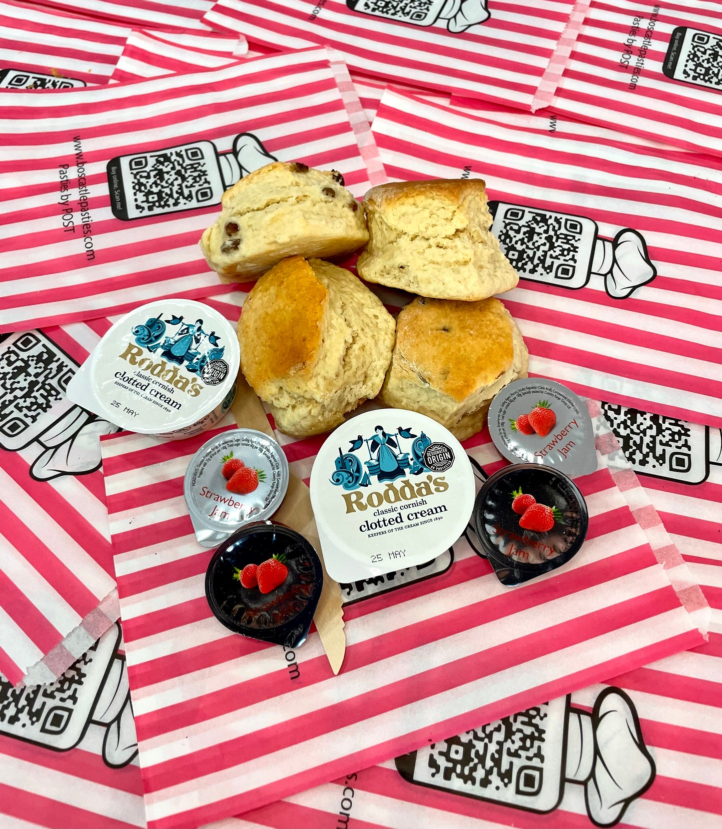 "All Mixed" Cornish Scone Cream Tea Box