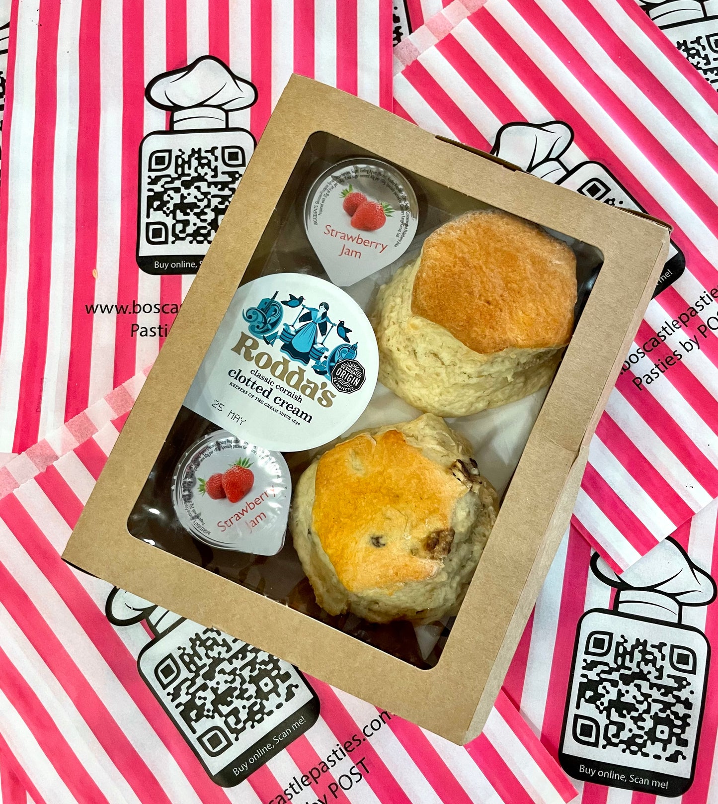 "All Mixed" Cornish Scone Cream Tea Box