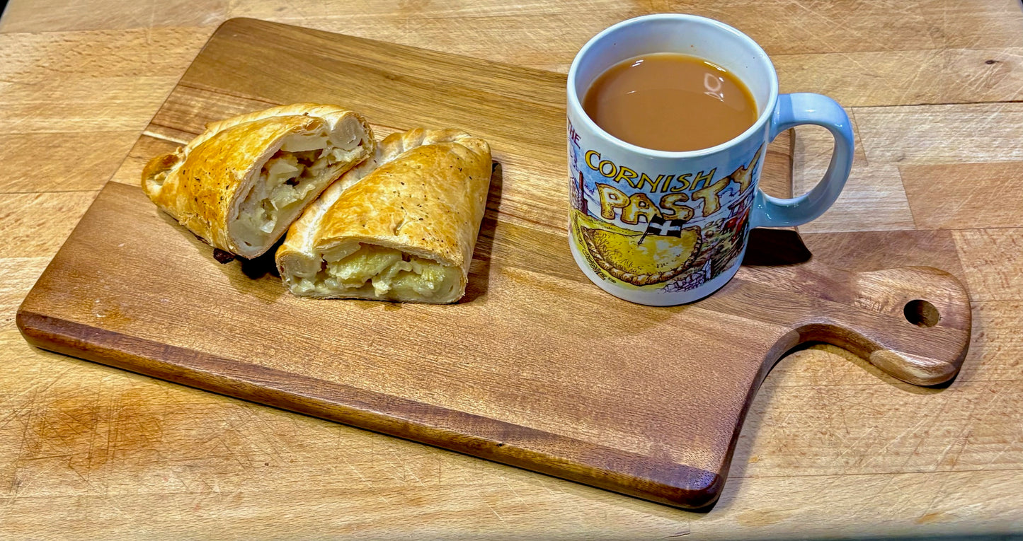 Family Pack! your choice of 6 Frozen un-baked Pasties 6 Sausage rolls and 6 Bacon Puffs